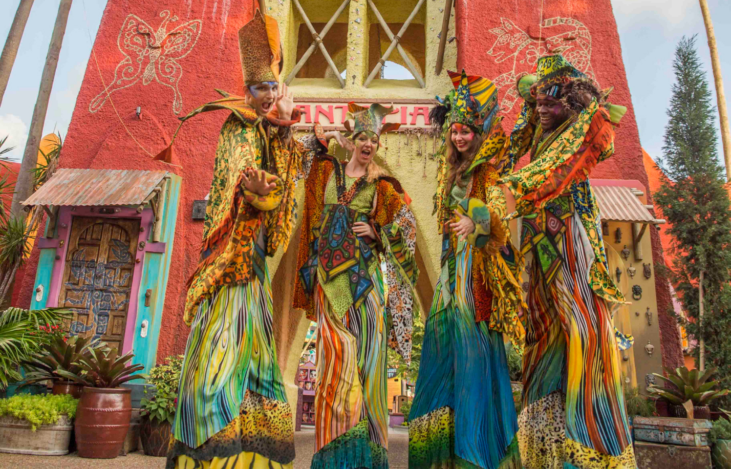Stilt Walkers at Busch Gardens Tampa Bay