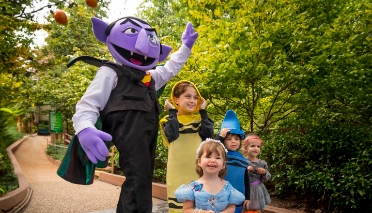 Not-Too-Spooky Howl-O-Ween Radio Show during Spooktacular at Busch Gardens Tampa Bay.