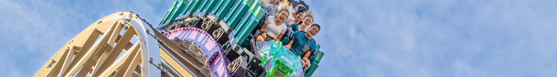 People riding Iron Gwazi
