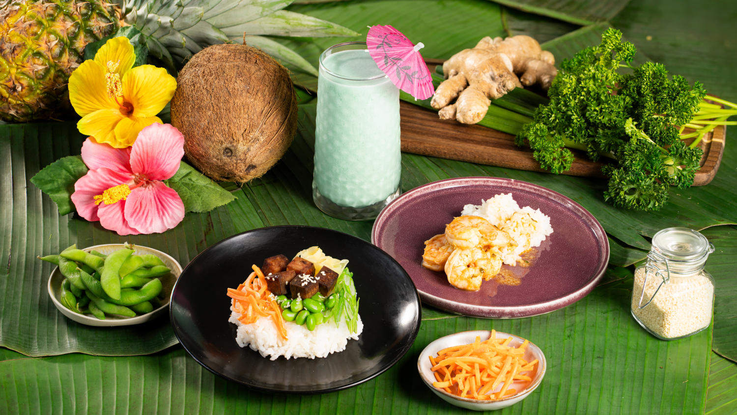Hawaiian food offerings