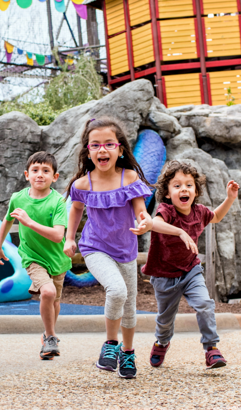 Kids playing at Busch Gardens Williamsburg Kids' Weekends