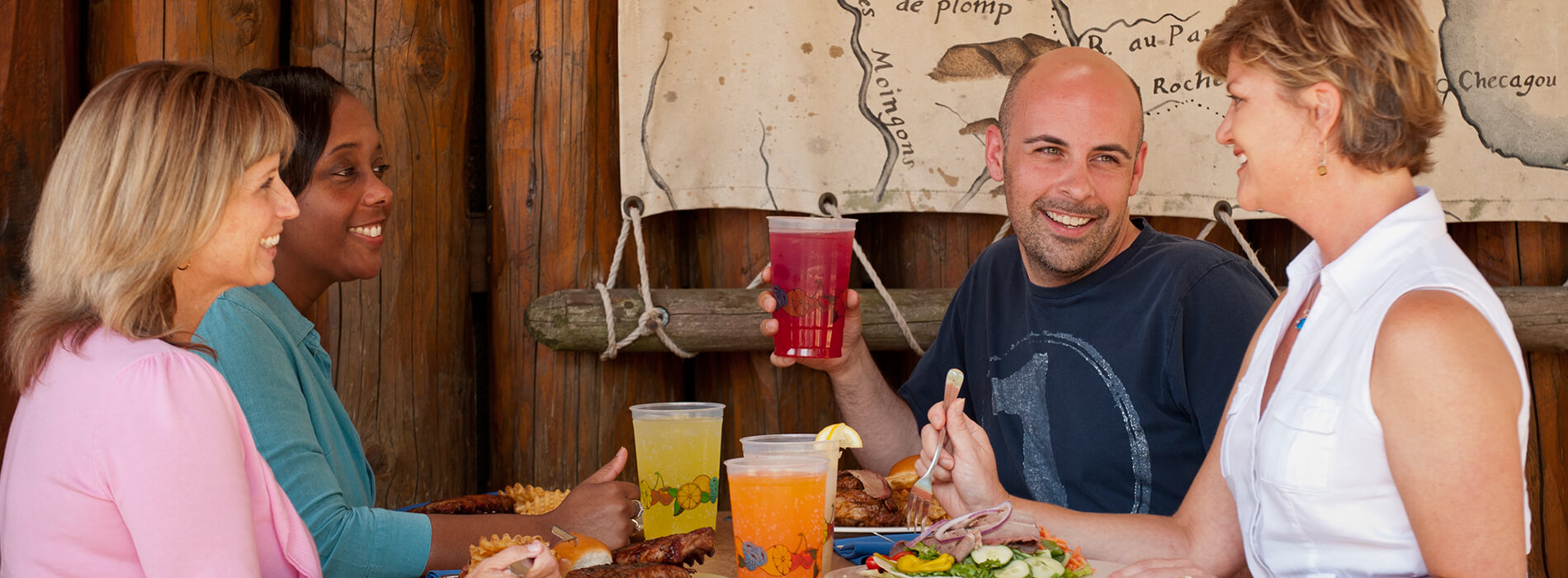 Enjoy smoked spare ribs, baby back ribs, slow-smoked chicken and more. 