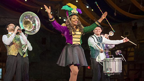 New Orleans Jazz Band at Mardi Gras Busch Gardens Williamsburg