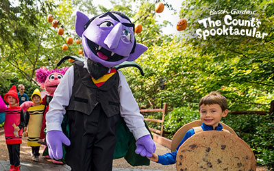 Bring your kids for safe trick-or-treating at Busch Gardens