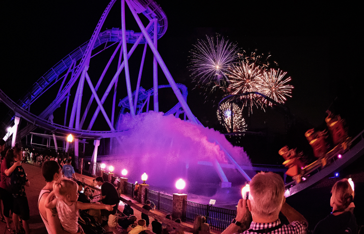 Fireworks spectacular at Busch Gardens Williamsburg Summer Nights.