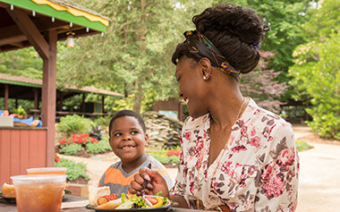 Enjoy a meal with your group in the Black Forest Picnic Area